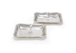 A PAIR OF FRENCH SILVER SHAPED OBLONG LEGUMIERES, PARIS CIRCA 1781