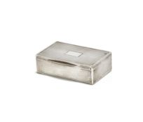 A GEORGE III SILVER MUSICAL BOX, MAKER'S MARK I.B, LONDON 1814