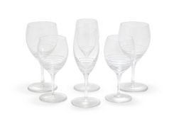 ST. LOUIS FOR HERMÈS, A FANFARE PATTERN PART STEMWARE SERVICE, MODERN