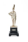 A SILVER FIGURE OF A LIFE GUARD, CARRINGTON & CO., LONDON 1973