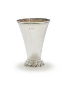 A SILVER TAPERING VASE, J. PARKES & CO., LONDON 1938