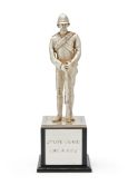 A SILVER FIGURE OF A LIFE GUARD TROOPER, WILLIAM COMYNS & SONS LTD., LONDON 1991