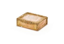 A VICTORIAN SILVER GILT RECTANGULAR SNUFF BOX, BARNEY BARNETT OF HULL, BIRMINGHAM 1881