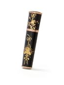 Y A TORTOISESHELL AND GOLD PIQUÉ BODKIN CASE, 19TH CENTURY, UNMARKED