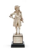 A SILVER FIGURE OF A DISMOUNTED HORSE GUARD OFFICER, CARRINGTON & CO., LONDON 1990