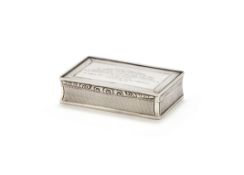 A VICTORIAN SILVER RECTANGULAR SNUFF BOX, EDWARD SMITH, BIRMINGHAM 1846