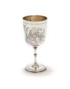 A VICTORIAN SILVER PEDESTAL CUP, JOSIAH WILLIAMS & CO. (GEORGE MAUDSLEY JACKSON), LONDON 1894