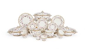 ROYAL CROWN DERBY, A ROYAL ANTOINETTE PATTERN PART DINNER SERVICE, CIRCA 1990