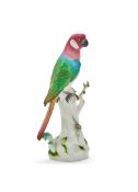 A MEISSEN MODEL OF A PARROT, CIRCA 1900