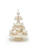 A WEDGWOOD CREAMWARE (QUEEN'S WARE) EPERGNE, LATE 20TH CENTURY