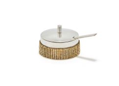 STUART DEVLIN, A SILVER AND SILVER GILT MUSTARD POT AND SPOON, LONDON 1966