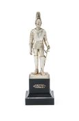 A SILVER FIGURE OF A LIFE GUARD, CARRINGTON & CO., LONDON 1928