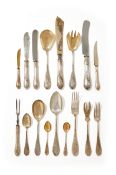 A GERMAN SILVER PART TABLE SERVICE, POST 1886 .800 STANDARD
