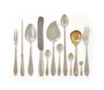 A GERMAN ELECTRO-PLATED PART TABLE SERVICE, WMF (WURTTEMBERGISCHE METALLWARENFABRIK)