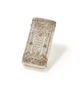A RUSSIAN SILVER CARD CASE, MOSCOW, 84 ZOLOTNIKI