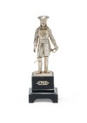 A SILVER FIGURE OF A LIFE GUARD, CARRINGTON & CO., LONDON 1907