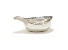 A GEORGE III SILVER PAP BOAT, MAKER'S MARK OBSCURED, POSSIBLY BY HESTER BATEMAN, LONDON 1773