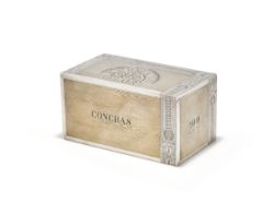A RUSSIAN SILVER TROMPE L'OEIL CIGAR BOX, DMITRY GORBANOV, MOSCOW 1871