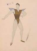 λ ERTÉ (FRENCH, 1892-1990), 'FASTE: DANSEUR' COSTUME DESIGN, CIRCA 1940