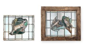 ARTS & CRAFTS, TWO PANELS, LATE 19TH CENTURY