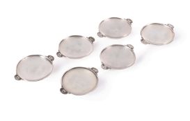 GUNDOLPH ALBERTUS (DANISH, 1997-1969), FOR GEORG JENSEN SIX MODEL 355B DISHES, DESIGNED CIRCA 1920