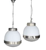 SERGIO MAZZA (ITALIAN, B.1931), A PAIR OF 'DELTA' HANGING LIGHTS, DESIGNED CIRCA 1960