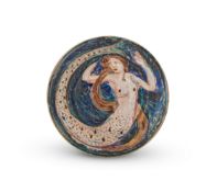 λ QUENTIN BELL (ENGLISH, 1910-1996) FOR FULHAM POTTERY, A CIRCULAR DISH, CIRCA 1985