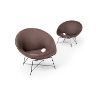 A PAIR OF LOUNGE CHAIRS IN THE MANNER OF AUGUSTO BOZZI (ITALIAN, 1924-1982)
