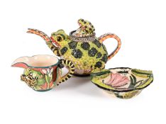 ARDMORE CERAMIC ART STUDIOS (SOUTH AFRICAN, FD.1985), THREE-PIECE TEA SET, 2009-2010