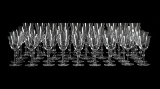 LALIQUE, PART 'BEAUGENCY' STEMWARE SERVICE, CIRCA 1990