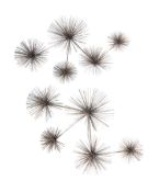 CURTIS JERÉ (AMERICAN, FD. 1963), PAIR OF 'DANDELION' WALL SCULPTURES, 1979