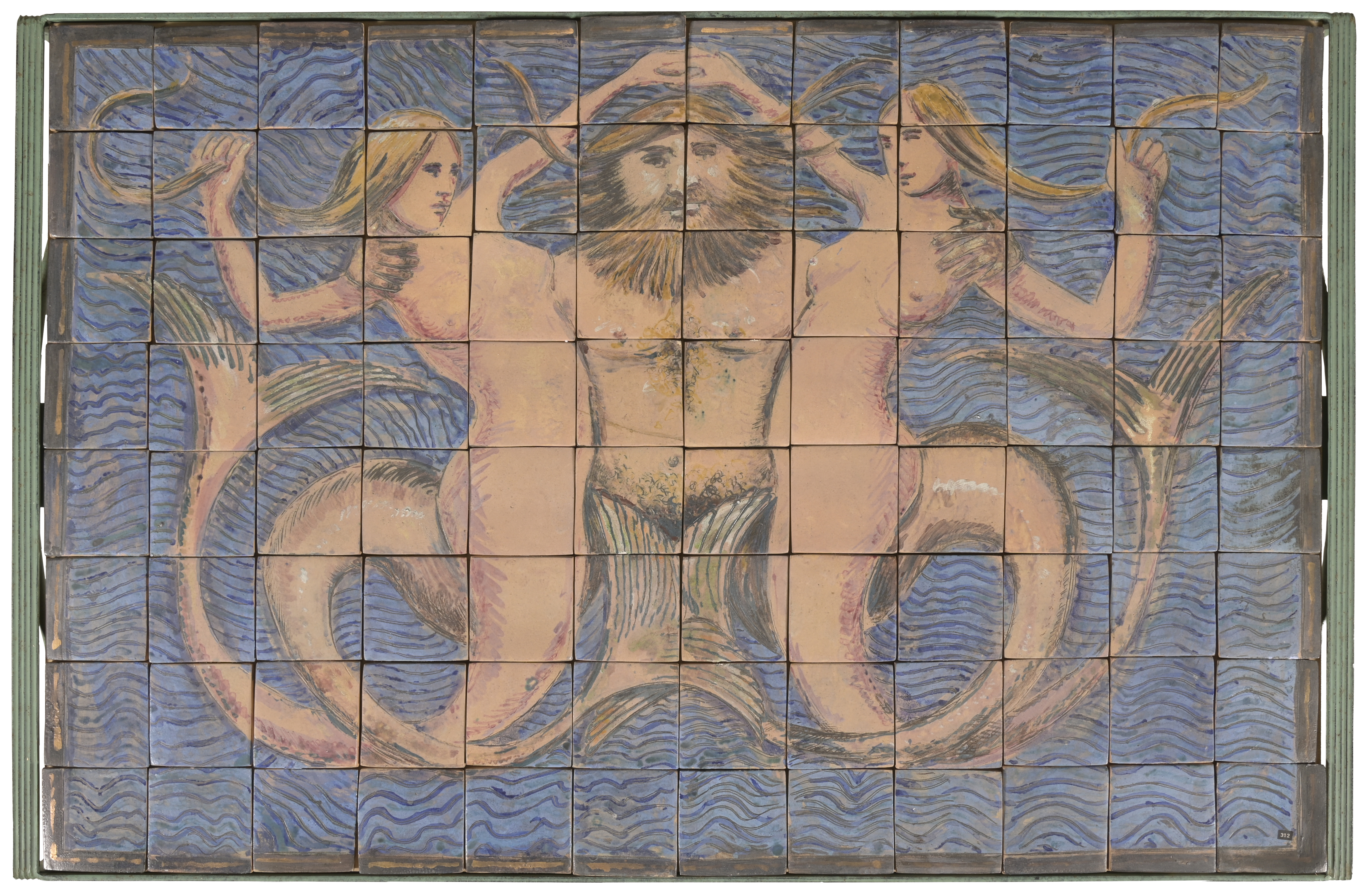 QUENTIN BELL (ENGLISH, 1910-1996), A TILED TABLE, CIRCA 1985