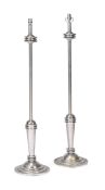 DONALD DESKEY (AMERICAN, 1894-1989) ATTRIBUTED, A PAIR OF 'STREAMLINE MODERNE' STANDARD LIGHTS, SECO