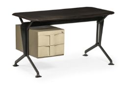 STUDIO BBPR (ITALIAN, FD. 1932) FOR OLIVETTI, 'ARCO' SERIES DESK; CIRCA 1960