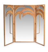 VIVAI DEL SUD (ITALIAN), 'PARMA' FOLDING MIRRORED SCREEN, SECOND HALF 20TH CENTURY