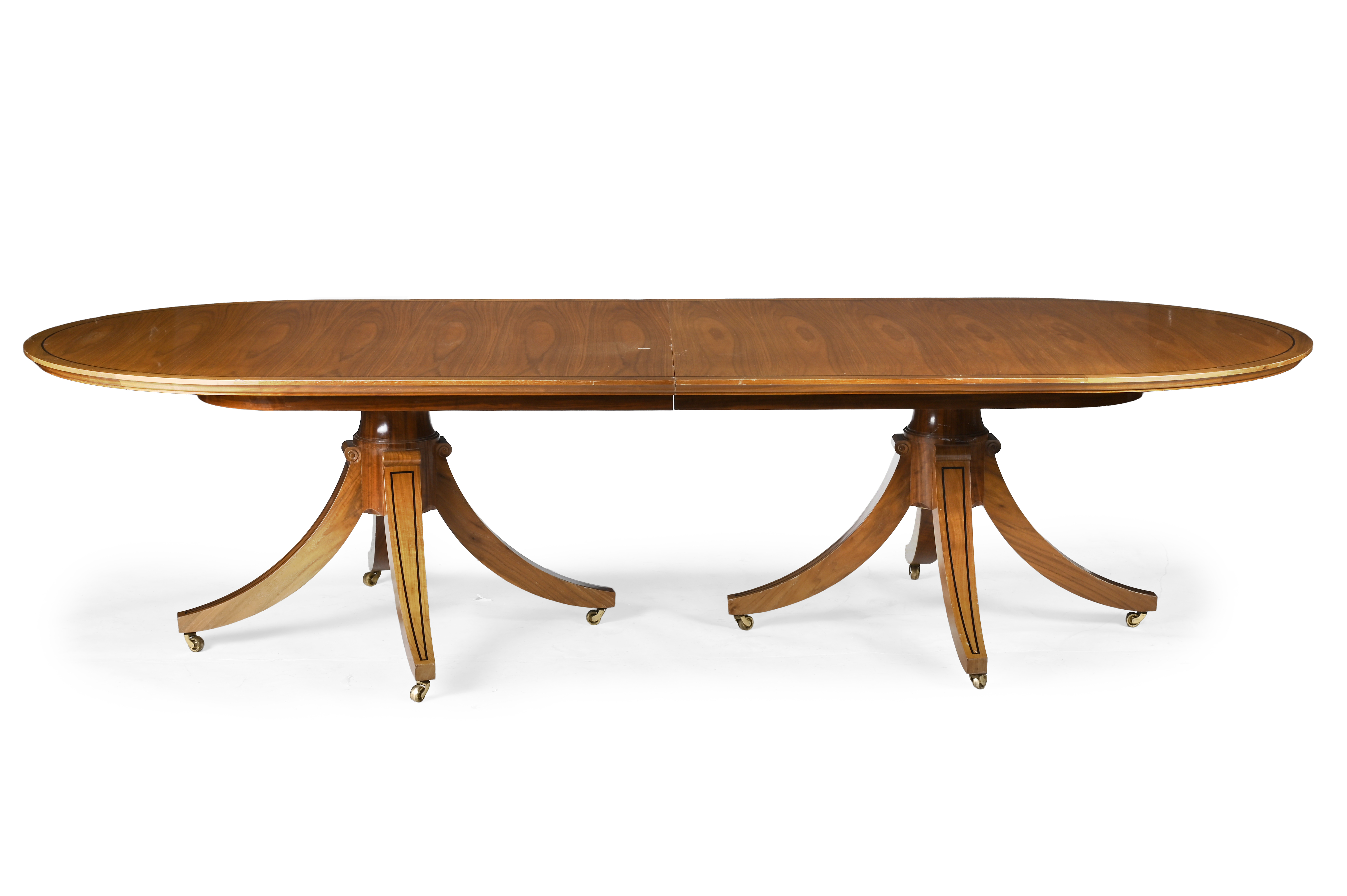 LINLEY (BRITISH, FD. 1985) , BESPOKE REGENCY-STYLE DINING TABLE, 2002/3