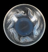 RENÉ LALIQUE (FRENCH, 1860-1945) 'ONDINES' BOWL, DESIGNED 1921, PRE 1945