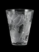 LALIQUE, 'ISPAHAN' VASE; DESIGNED 1952; LATE 20TH CENTURY