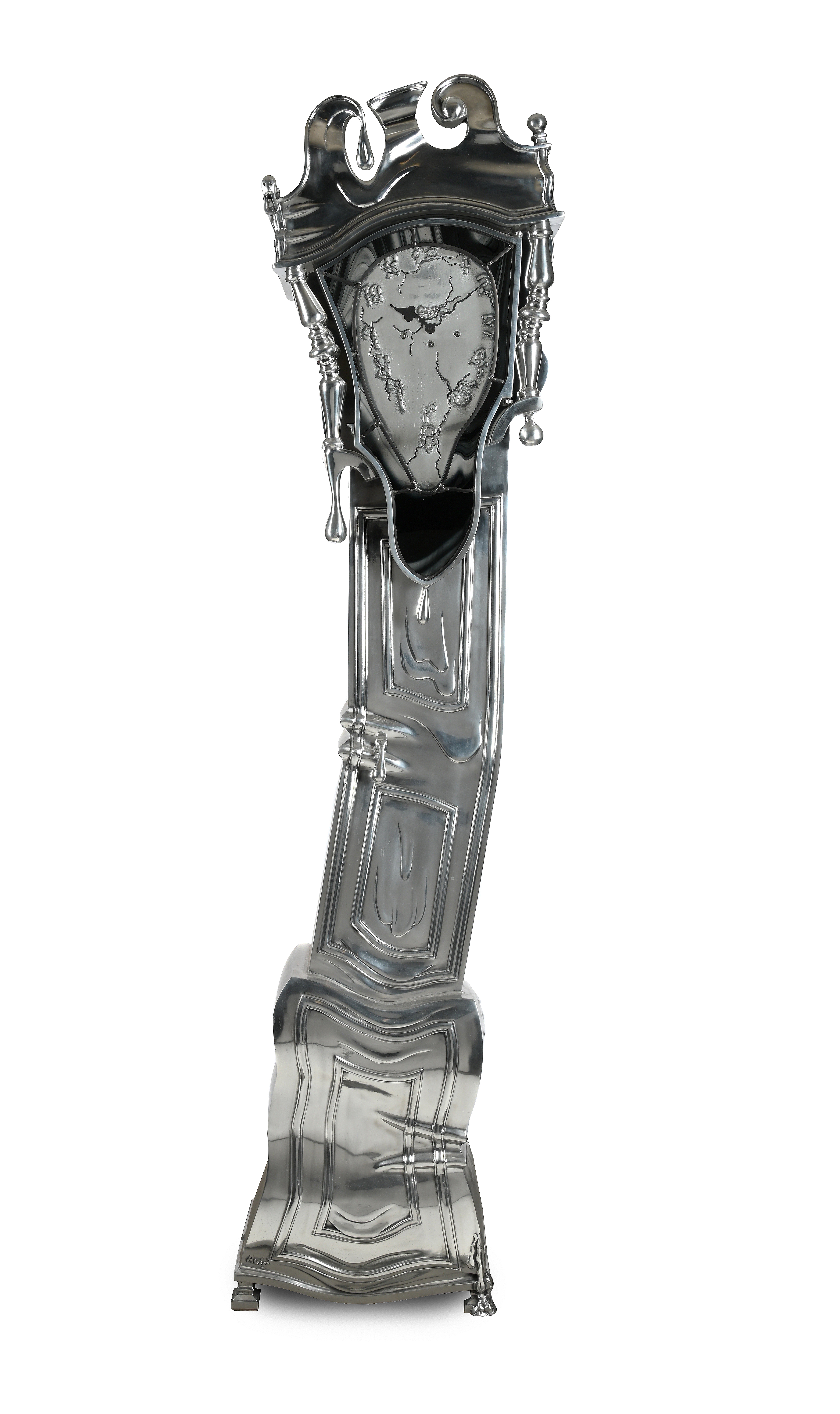 MARK AVIS DESIGNS (BRITISH), 'ATLAS' CLOCK SCULPTURE, EARLY 21ST CENTURY
