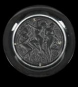 RENÉ LALIQUE (FRENCH, 1860-1945), 'CÔTE D'OR' PLATE, DESIGNED 1943, LATE 20TH CENTURY