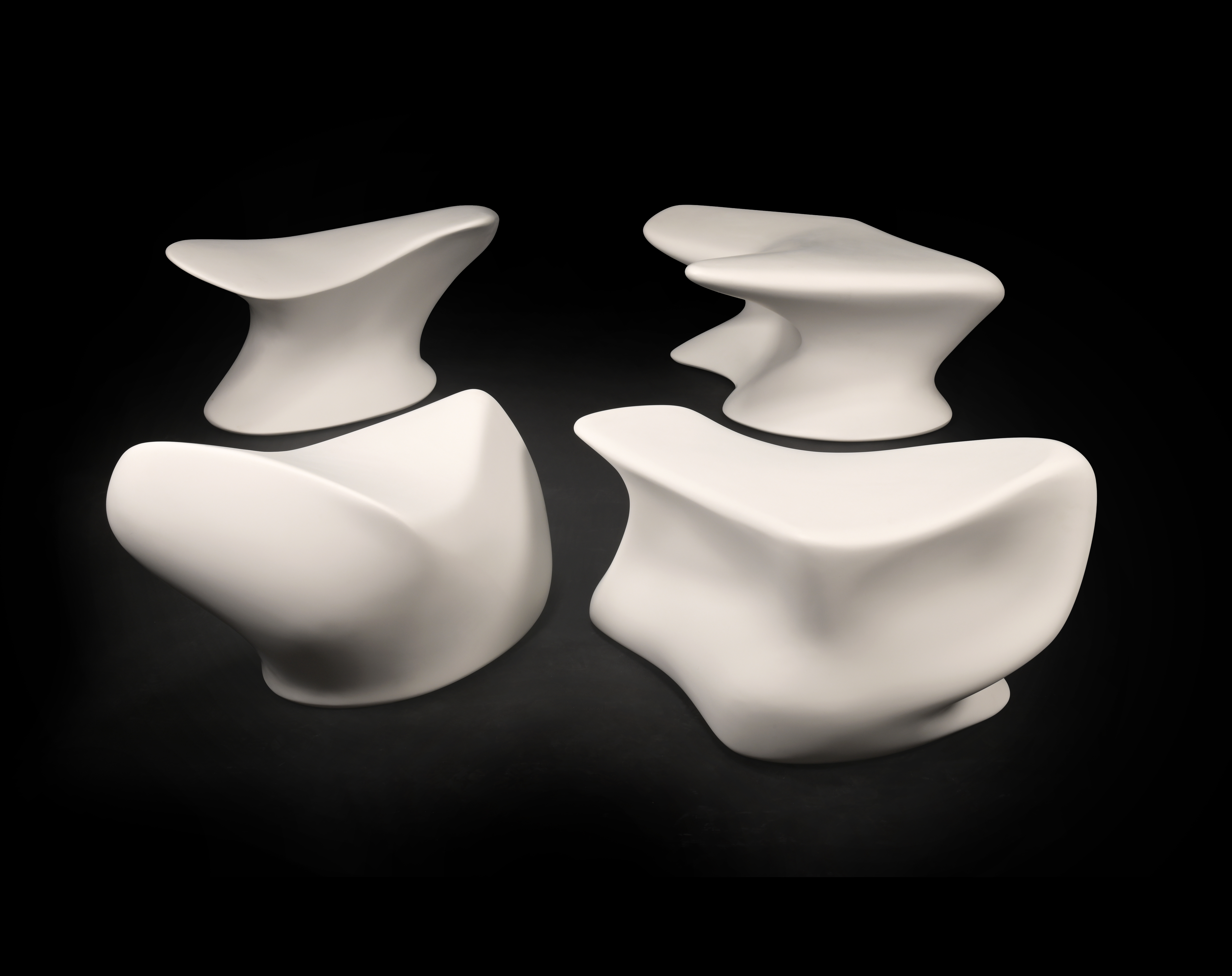 ZAHA HADID (IRAQI/BRITISH, 1950-2016), FOUR 'NEKTON' STOOLS, DESIGNED 2007, 2015