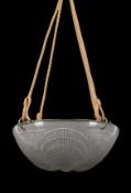 RENÉ LALIQUE (FRENCH, 1860-1945), 'COQUILLES' PLAFONNIER, DESIGNED IN 1921, PRE-1945