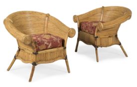 VIVAI DEL SUD (ITALIAN, FD. 1950), PAIR OF ARMCHAIRS, CIRCA 1970