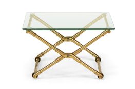 MODERN, 'X' FRAME FOLDING COFFEE TABLE, 21ST CENTURY