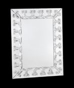 LALIQUE (FRENCH), 'RINCEAUX' MIRROR, DESIGNED 1950, SECOND HALF 20TH CENTURY