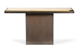 BELGOCHROM (BELGIAN), ATTRIBUTED, A CONSOLE TABLE, CIRCA 1970