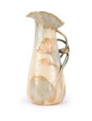 AMPHORA (AUSTRIAN, FD.1892), WATER LILY EWER, CIRCA 1905