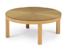 MID-CENTURY STYLE, CIRCULAR COFFEE TABLE, EARLY 21ST CENTURY
