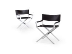 FRANCOIS RUSSO (FRENCH, B.1966), A PAIR OF 'HELLEU' DIRECTOR'S CHAIRS, DESIGNED 2007, MADE 2010