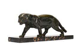 SERGE ZELIKSON (RUSSIAN, 1890-1966), LARGE PANTHER SCULPTURE, CIRCA 1930